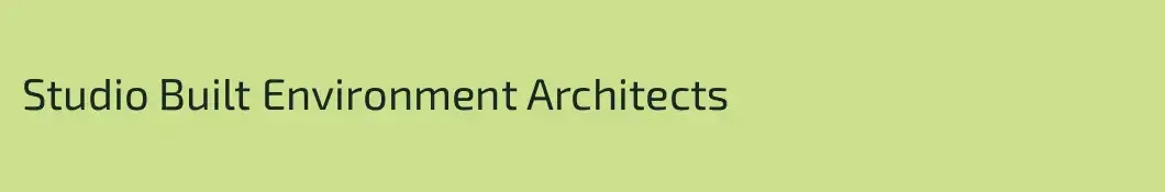 Studio Built Environment Architects
